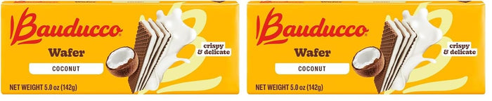 Bauducco Peanut Butter Wafers - Crispy Wafer Cookies With 3 Delicious, Indulgent Decadent Layers of Peanut Butter Flavored Cream - Delicious Sweet Snack or Desert - 5.0 oz (Pack of 1)