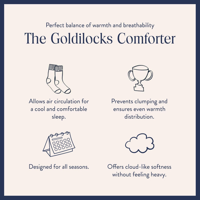 Brooklinen All Season Luxury Down Comforter, 100% Natural Canadian Duck Down Duvet Insert - 700 Fill Power, 100% Cotton Shell, Baffle Box Construction, Full/Queen Size Comforter