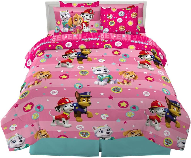 Paw Patrol Kids Bedding Super Soft Comforter and Sheet Set with Sham, 5 Piece Twin Size, (100% Officially Licensed Nickelodeon Product) By Franco
