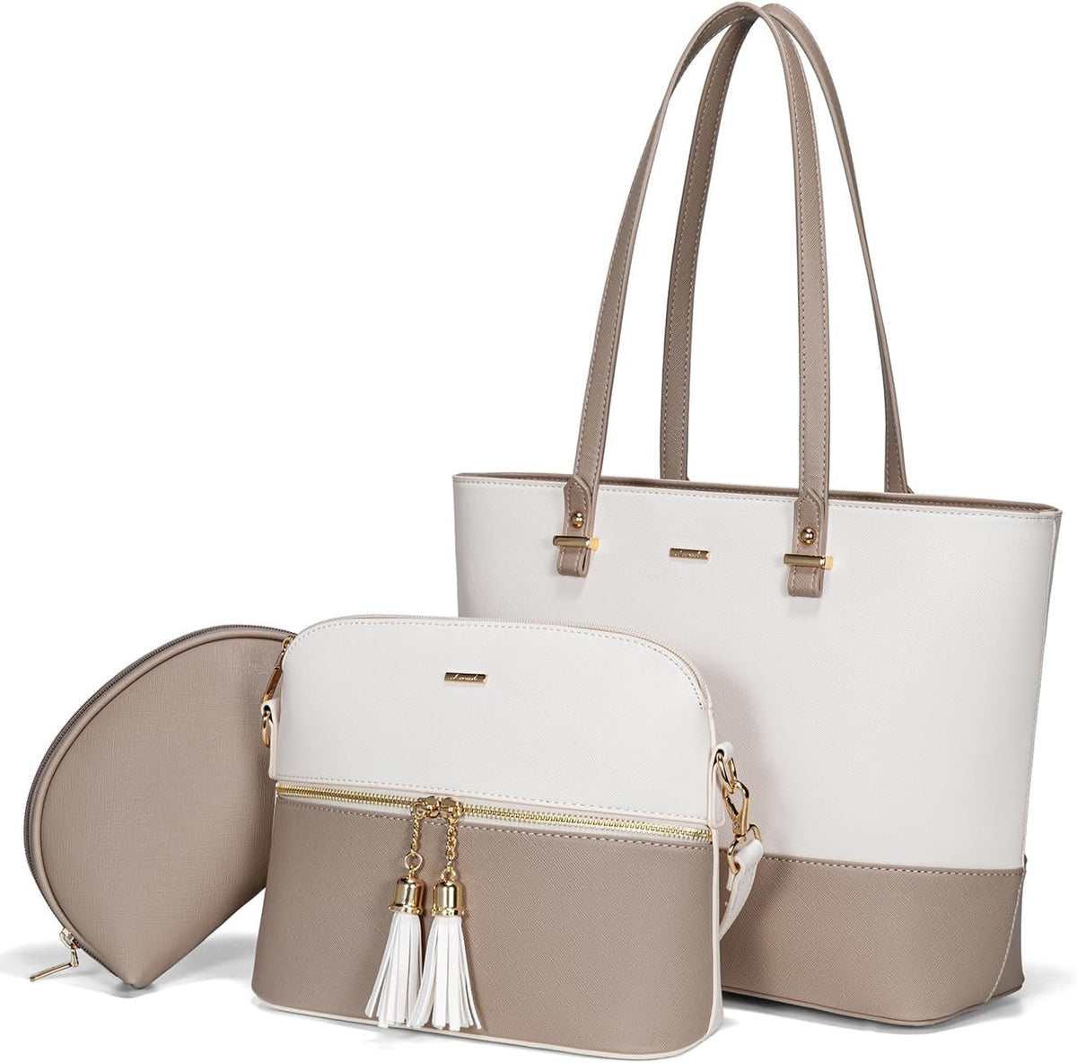 LOVEVOOK Handbags for Women Shoulder Bags Tote Satchel Hobo 3pcs Purse Set