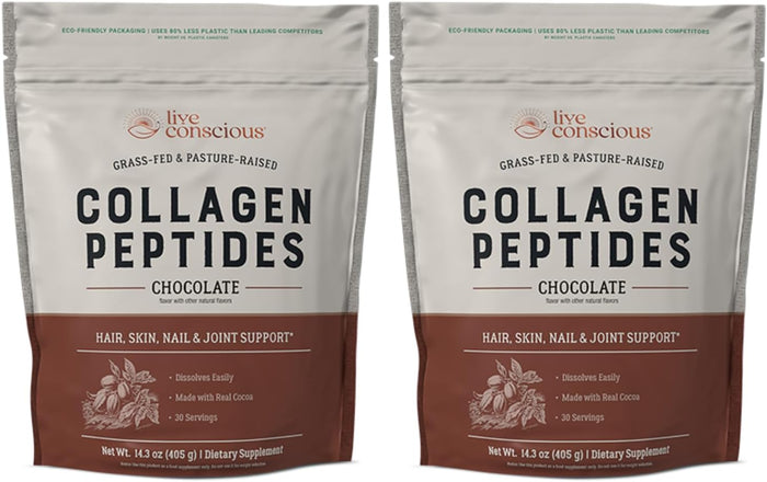 Collagen Peptides Powder - Naturally-Sourced Hydrolyzed Collagen Powder - Hair, Skin, Nail, and Joint Support - Type I & III Grass-Fed Collagen Supplements for Women and Men - 41 Servings - 16oz