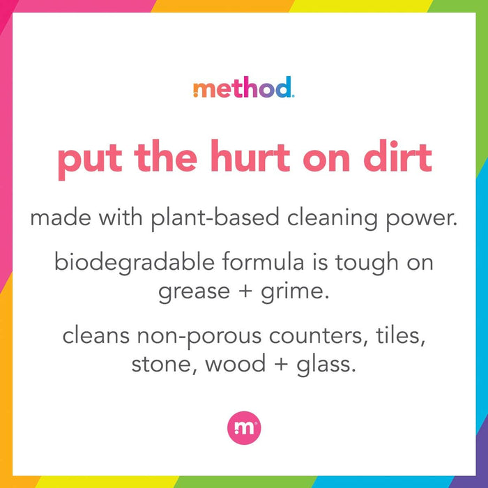 Method All-Purpose Cleaner Spray, Lime + Sea Salt, Plant-Based and Biodegradable Formula Perfect for Most Counters, Tiles, Stone, and More, 28 oz Spray Bottles, (Pack of 1)