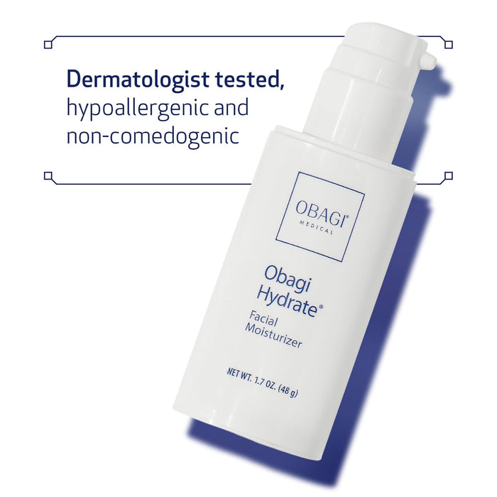 Obagi Hydrate Facial Moisturizer – Non-Comedogenic Intensely Hydrating All Day Moisturizer that Combats Dryness with Tara Seed Extract, Shea Butter & Avocado Oil