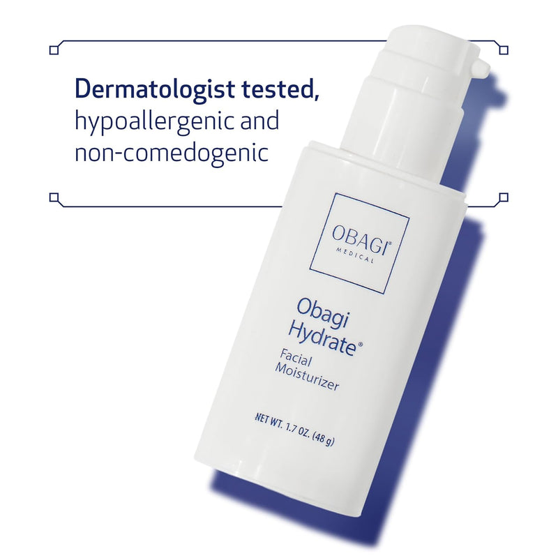 Obagi Hydrate Facial Moisturizer – Non-Comedogenic Intensely Hydrating All Day Moisturizer that Combats Dryness with Tara Seed Extract, Shea Butter & Avocado Oil