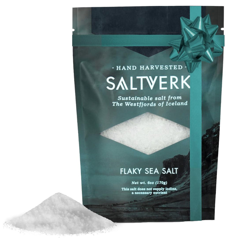 Saltverk Sea Salt - Gourmet, Icelandic, Hand Harvested and Sustainably Made - Birch Smoked 3.17 Oz