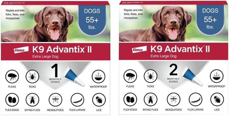 K9 Advantix II XL Dog Vet-Recommended Flea, Tick & Mosquito Treatment & Prevention | Dogs Over 55 lbs. | 6-Mo Supply