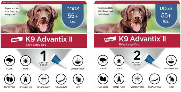 K9 Advantix II XL Dog Vet-Recommended Flea, Tick & Mosquito Treatment & Prevention | Dogs Over 55 lbs. | 6-Mo Supply