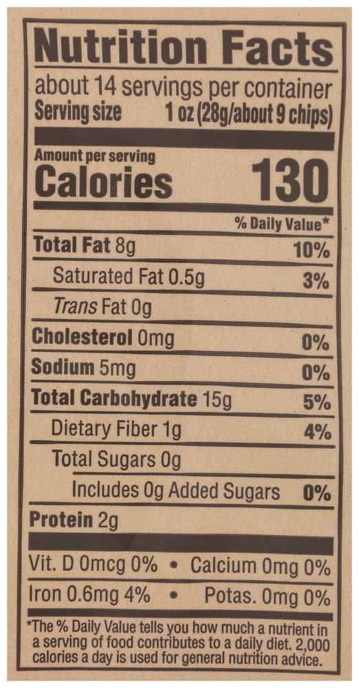 365 by Whole Foods Market, Organic Restaurant Style White Corn Tortilla Chips Unsalted, 14 Ounce