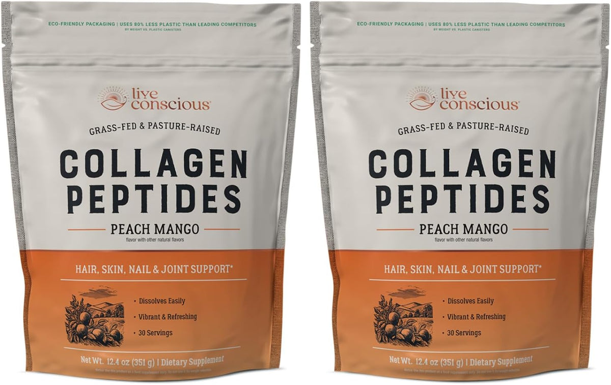 Collagen Peptides Powder - Naturally-Sourced Hydrolyzed Collagen Powder - Hair, Skin, Nail, and Joint Support - Type I & III Grass-Fed Collagen Supplements for Women and Men - 41 Servings - 16oz