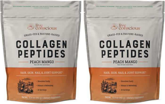 Collagen Peptides Powder - Naturally-Sourced Hydrolyzed Collagen Powder - Hair, Skin, Nail, and Joint Support - Type I & III Grass-Fed Collagen Supplements for Women and Men - 41 Servings - 16oz