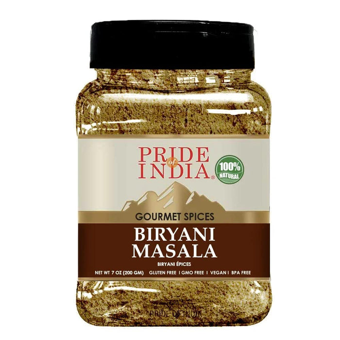 Pride of India – Tandoori Grill Masala – Blend of Exotic & Gourmet Spices – Ideal for Vegetable, Meat & Chicken Cooking – GMO Free – Easy to Use - 7 oz. Medium Dual Sifter Bottle