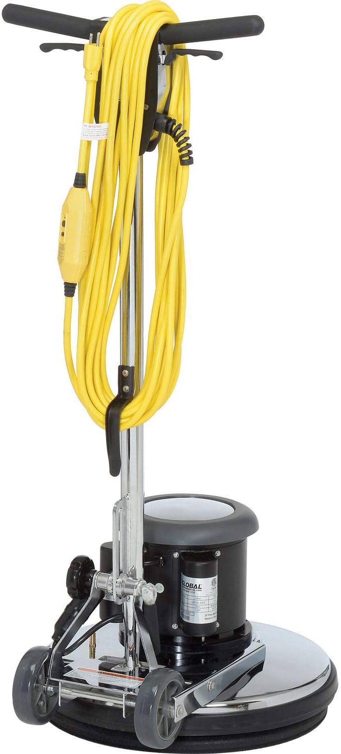 Global Industrial Corded Floor Machine, 20" Cleaning Width