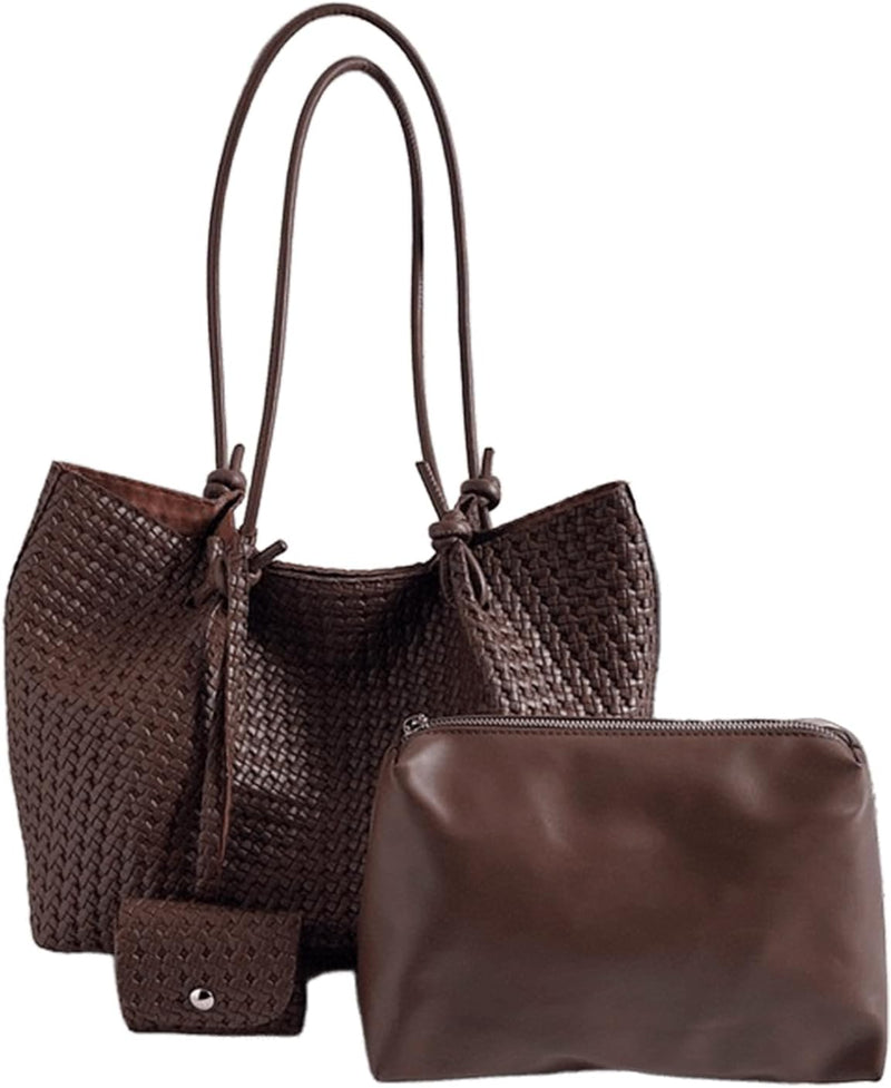 Tote Bag Leather Tote Purse, Leather Tote Bag for Women, Tote Handbags Shoulder Bag with Small Handmade