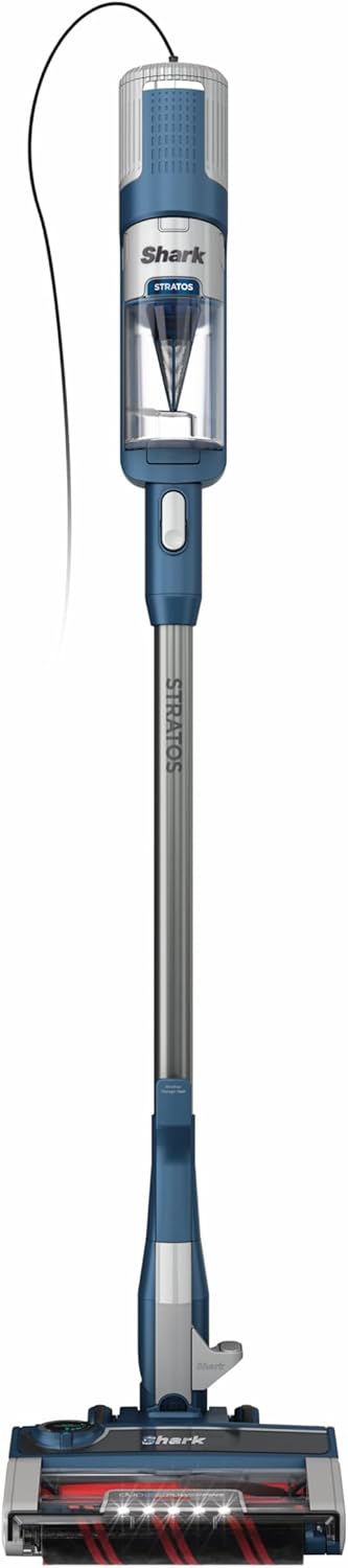 Shark HV322 Rocket Deluxe Pro Corded Stick Vacuum with LED Headlights, XL Dust Cup, Lightweight, Perfect for Pet Hair Pickup, Converts to a Hand Vacuum, with Pet Attachments, Bordeaux/Silver