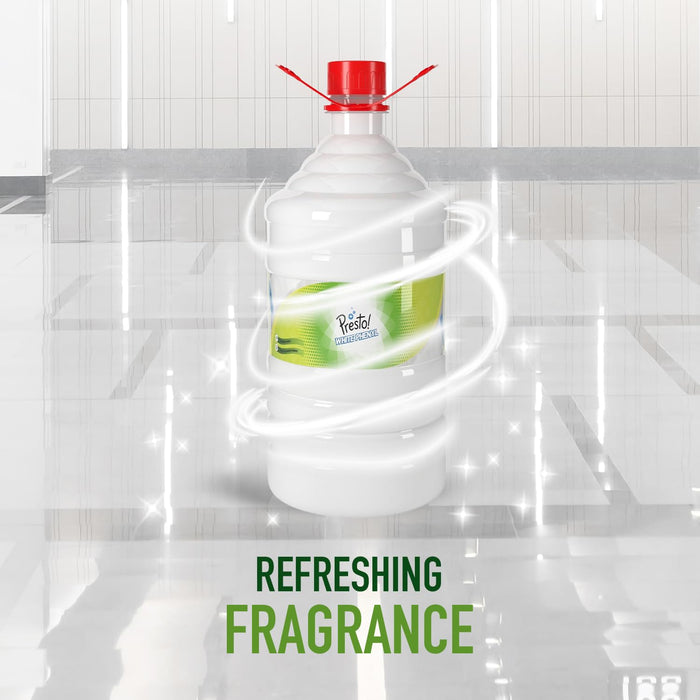 Amazon Brand - Presto! Phenyl Floor Cleaner | 5 Litre | Suitable For Hospitals, Homes, Offices | 10X Cleaning Power | Fights Germs