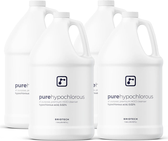 BRIOTECH Pure Hypochlorous Acid Spray and Cleanser, Original Premium HOCl Topical Solution, Multi-Purpose Cleaner, Family Approved & Pet Friendly, 8 fl oz