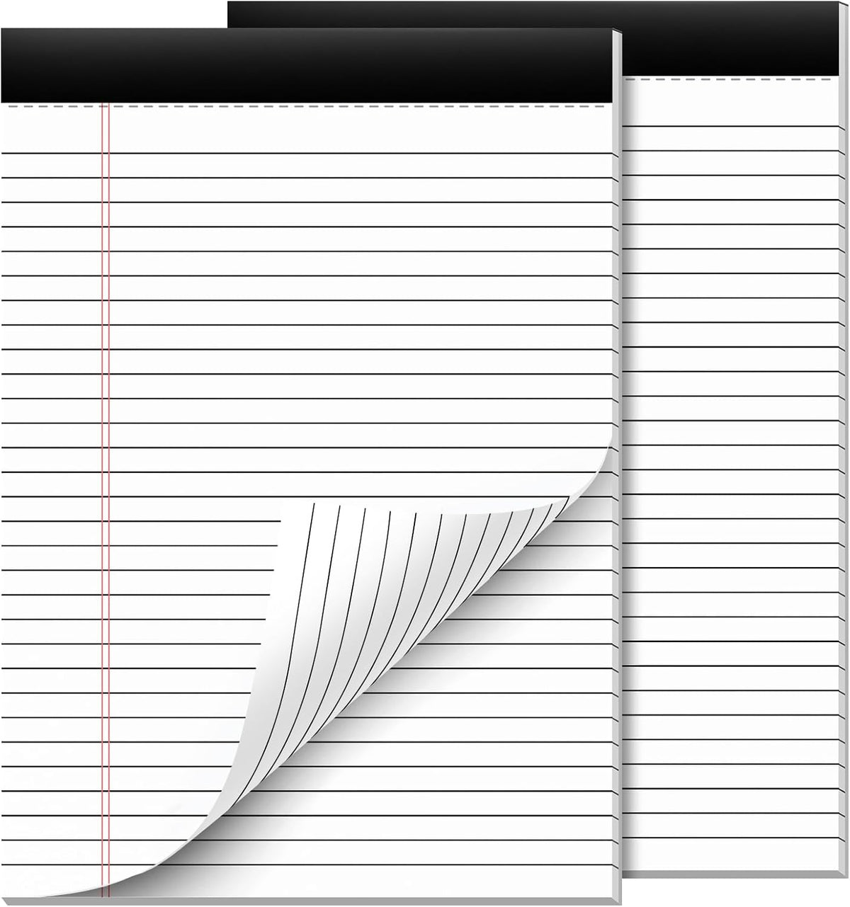 12 Pack Legal Pads 8.5 x 11 Note Pads 8.5 x 11 Inch Notepad 360 Sheets Writing Pads Wide Ruled Lined Paper Pads White Paper Note Pads 8.5 x 11 with 30 Sheets Per Legal Pad for School, Office, Home