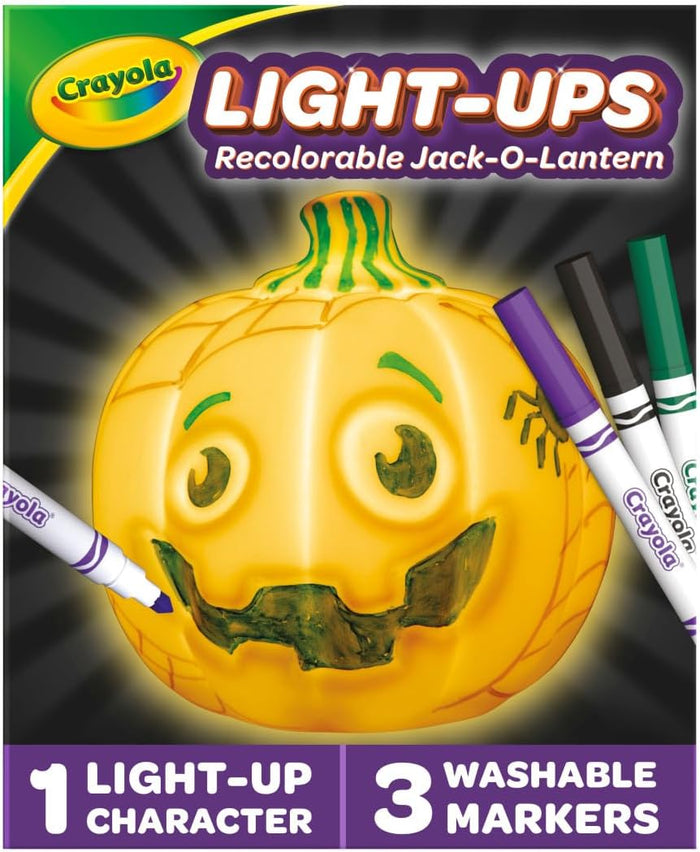 Crayola Light-Ups - Ghost, Light Up Toy Ghost, Reusable Coloring Halloween Toy, Cute Halloween Ghost Decor, Glow in The Dark