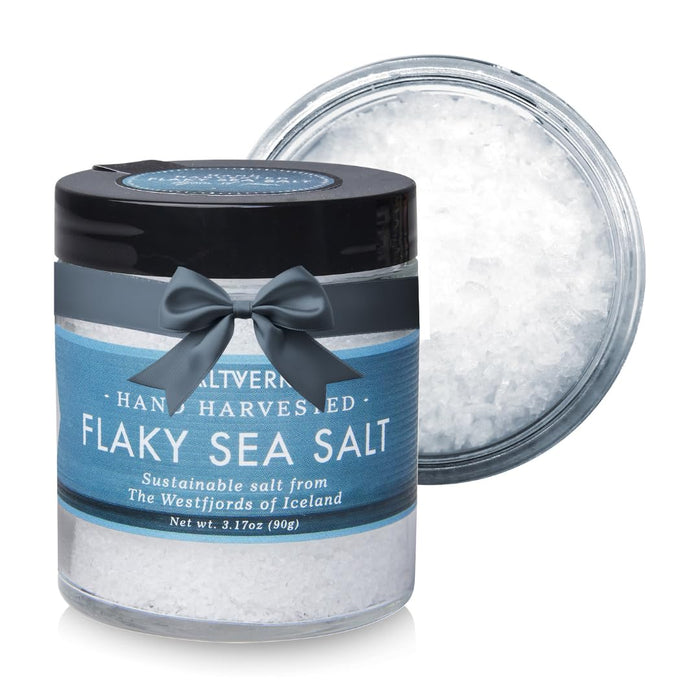 Saltverk Sea Salt - Gourmet, Icelandic, Hand Harvested and Sustainably Made - Birch Smoked 3.17 Oz