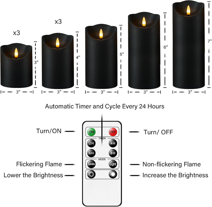 LED Candles Flameless Candles Battery Operated with Remote with Timer