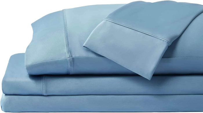 SHEEX - Original Performance Sheets Set (Full) Black - Cooling Sheets - Moisture Wicking - 1 Flat Cooling Sheet, 1 Fitted Cooling Sheet, 2 Pillow Covers - Wrinkle Free - Sleep Aid
