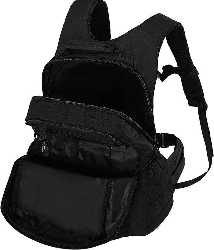 Tactical Backpack for Men, Military Backpack for Hiking, Motorcycle Backpack (black), 35L