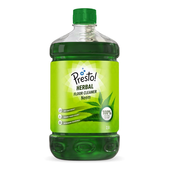 Amazon Brand - Presto! Disinfectant Surface & Floor Cleaner | Citrus | 5 Litre | Kills 99.9% Germs | Suitable For Floor & Bathroom Surfaces Like Ceramic, Marble, Granite, Mosaic