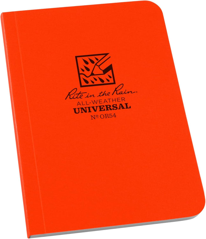 Rite in the Rain Weatherproof Soft Cover Pocket Notebook, 3.5" x 5", Green Cover, Universal Pattern (No. 954)