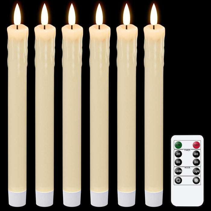 GenSwin Flameless Candles Black 4 Pcs