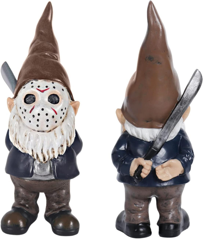 Horror Decor Halloween Decorations Indoor Garden Gnome Garden Statue Home Décor (red)