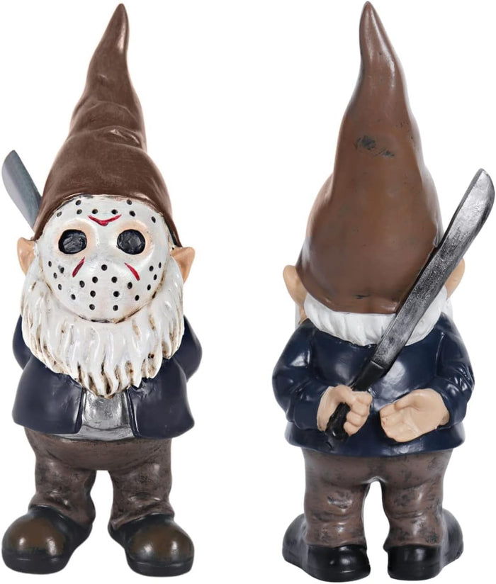 Horror Decor Halloween Decorations Indoor Garden Gnome Garden Statue Home Décor (red)