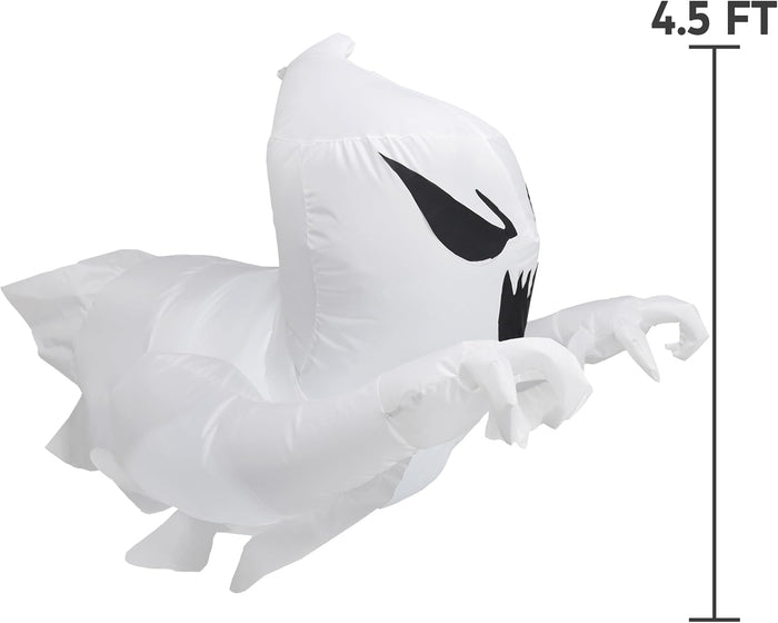Joiedomi 4.5 FT Halloween Inflatable Scary Flying Ghost Broke Out from Window Inflatable with Build-in LED Blow Up Ghost for Halloween Party Indoor, Outdoor, Yard, Garden, Lawn Decoration