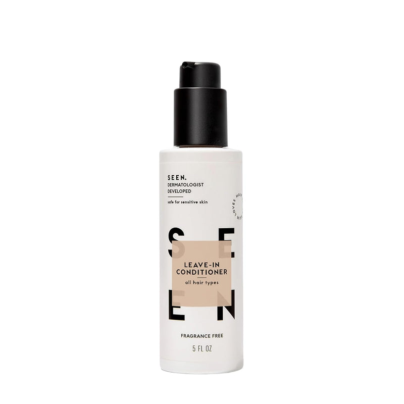 SEEN Leave-In Conditioner, Fragrance Free - Leave-In Hair Conditioner & Heat Protectant Spray- Detangles & Hydrates- Formulated without Parabens, Sulfates or Phthalate