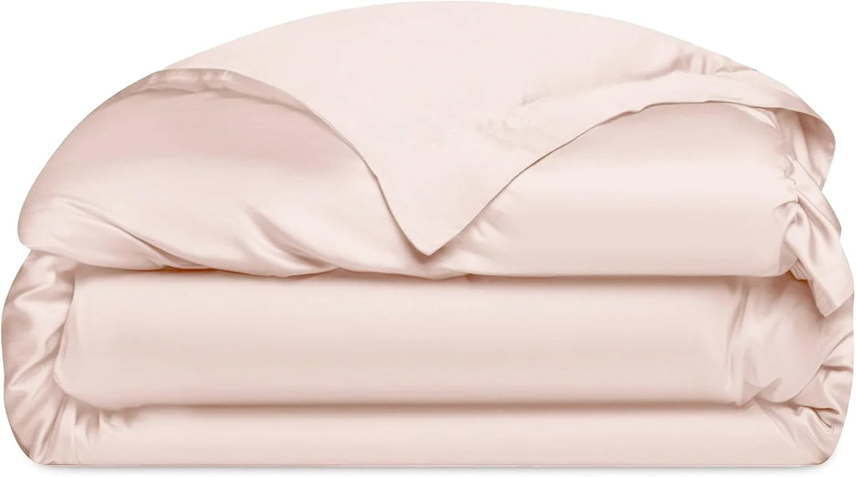 Cozy Earth Luxury Duvet Cover Queen - 100% Viscose from Bamboo - Ultra-Soft, Cooling & Lightweight Duvet Cover - Temperature-Regulating Bedding with Concealed Zip & Interior Snap Closures - Driftwood