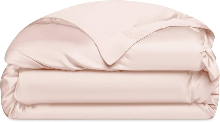 Cozy Earth Luxury Duvet Cover Queen - 100% Viscose from Bamboo - Ultra-Soft, Cooling & Lightweight Duvet Cover - Temperature-Regulating Bedding with Concealed Zip & Interior Snap Closures - Driftwood