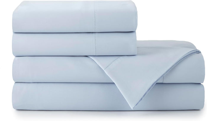 Peacock Alley Clara Luxury Sateen Sheet Sets - 100% Long Staple Cotton, 320 Thread-Count - Soft and Smooth Sateen Weave for All Seasons - Twin (Blush)