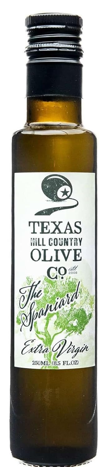 Sola Stella Extra Virgin Olive Oil - Cold Pressed Gourmet EVOO Olive Oil - Uniquely Smooth & Buttery - Perfect for Cooking Baking & Finishing - Award Winning & Made in Texas (16.9 oz)