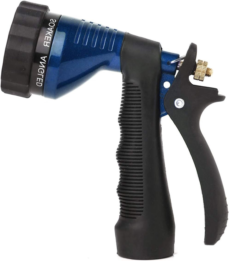 GREEN MOUNT Water Hose Nozzle Spray Nozzle, Metal Garden Hose Nozzle with Adjustable Spray Patterns, Perfect for Watering Plants, Washing Cars and Showering Pets