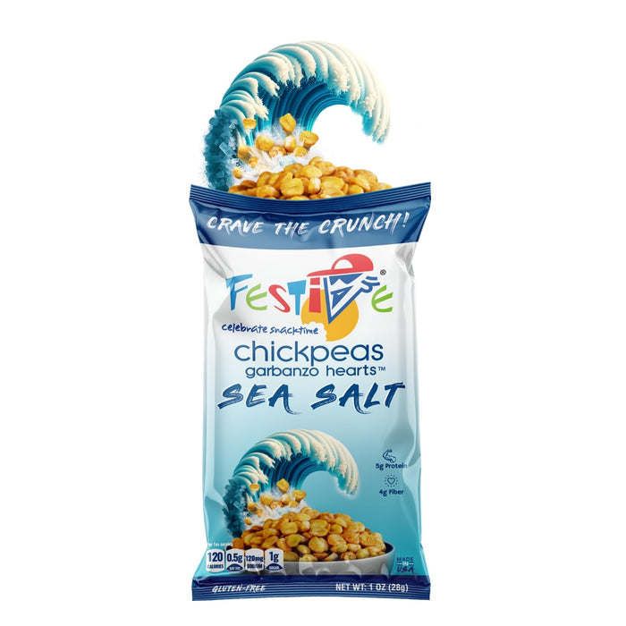 Snack Festive Sampler Pack Roasted Chickpea Snacks, 8 Bags 1 oz Crunchy Protein Garbanzo Beans, Healthy Nut Free Vegan Non-GMO Soy-Free Balanced Macro