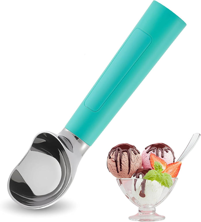 Heated Ice Cream Scoop Rechargeable, Electric Warming Ice Cream Scooper with LED Display, Heats to 158°F for Hard Ice Cream, Easy for Seniors & Kids, IP67 Waterproof (White, 2 oz)