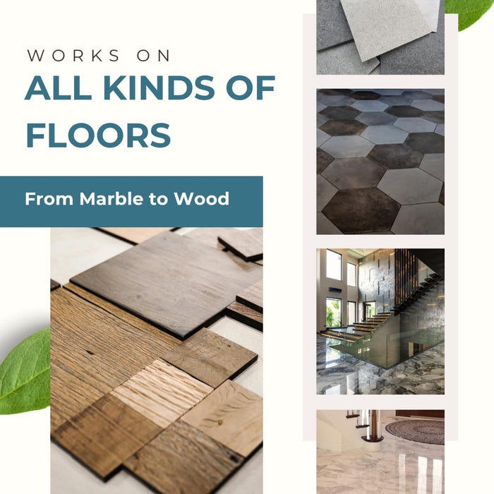 Koral Care Eco-Friendly Floor Cleaner Sheets|60 Sheets (= 2 Months)|Baby & Pet Friendly| Removes Hard Water Stains| Suitable for all surfaces -Marble, Wood etc|Free of Ammonia, Chlorine|Flower Orchard