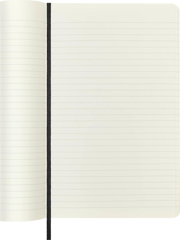 Moleskine Classic Notebook, Soft Cover, Large (5" x 8.25") Ruled/Lined, Black, 192 pages