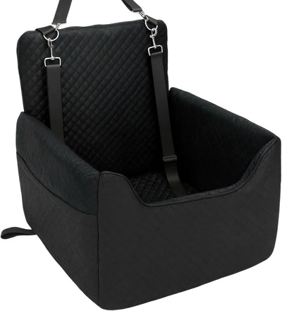 ALL GOOD PET SUPPLIES Dog Car Seat for Small/Medium Dogs, Dog Booster car seat, Memory Foam Elevated Cushion, Fully Detachable and Washable,2 Clip-On Safety Leashes, Anti-Slip