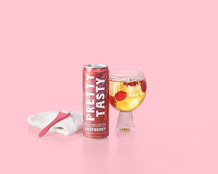 Pretty Tasty Radiance Collagen Tea - Beauty and Wellness - 10g Collagen Peptides Mix - (12 Pack) Variety
