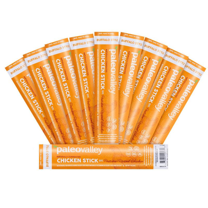Paleovalley 100% Grass Fed Summer Sausage Beef Sticks - Delicious Gluten Free Beef Snack - High Protein Keto Friendly