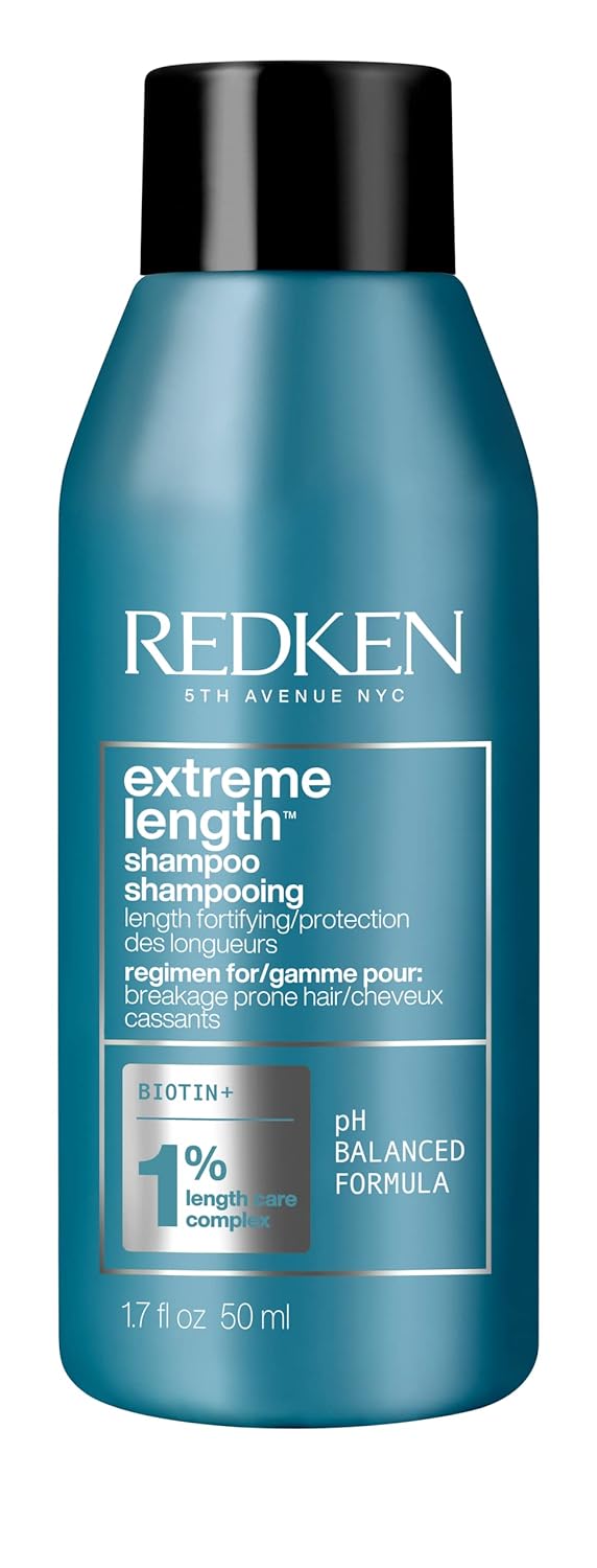 Redken Extreme Length Biotin Shampoo For Longer Hair – Promotes Healthy Hair Growth, Strengthens Damaged Hair, Prevents Hair Breakage, Infused With Biotin