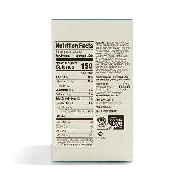 365 by Whole Foods Market, Organic Chocolate Chip Cookie Bites, 6.3 Ounce (Pack of 2)
