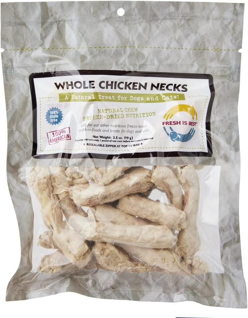 Fresh Is Best Freeze Dried Dog Treats - Raw Freeze Dried Chicken Hearts for Dogs & Cats - Dog Training Treats in Resealable Zipper Bag - High-Protein Single Ingredient - Made in The USA