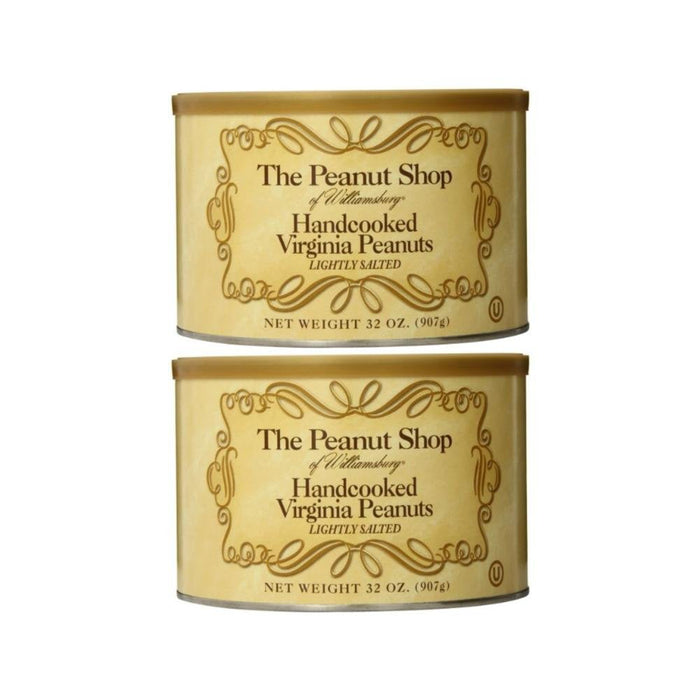 The Peanut Shop of Williamsburg Hot Habanero Chile Pepper Virginia Peanuts, Williamsburg Peanuts Store Gourmet Gift - 10.5 Oz Tin