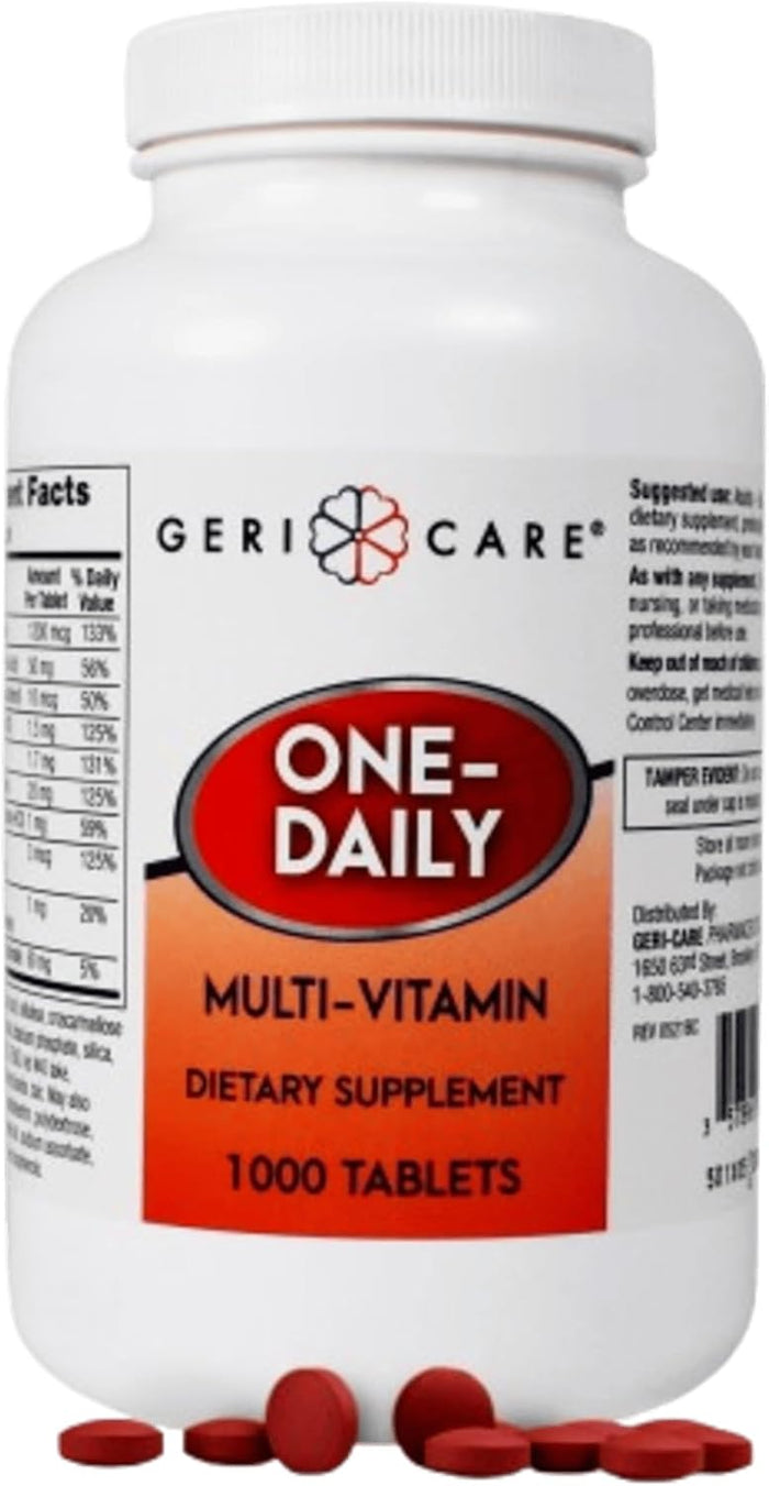 GeriCare One-Daily Multi-Vitamin Tablets Dietary Suplement 100 Count (Pack of 1)